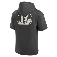 Cincinnati Bengals Elements Future Ground Lettering Short Sleeve Pullover Hoodie - Charcoal - Fanatics