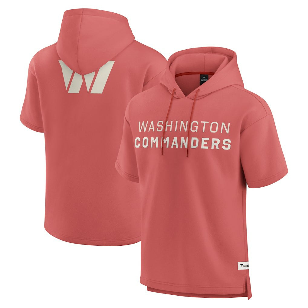 Washington Commanders Elements Future Ground Lettering Short Sleeve Pullover Hoodie - Red - Fanatics