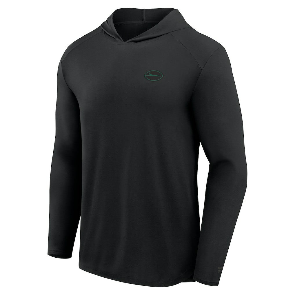 New York Jets Front Office Power Mono Long Sleeve Hoodie T-Shirt - Black - Fanatics