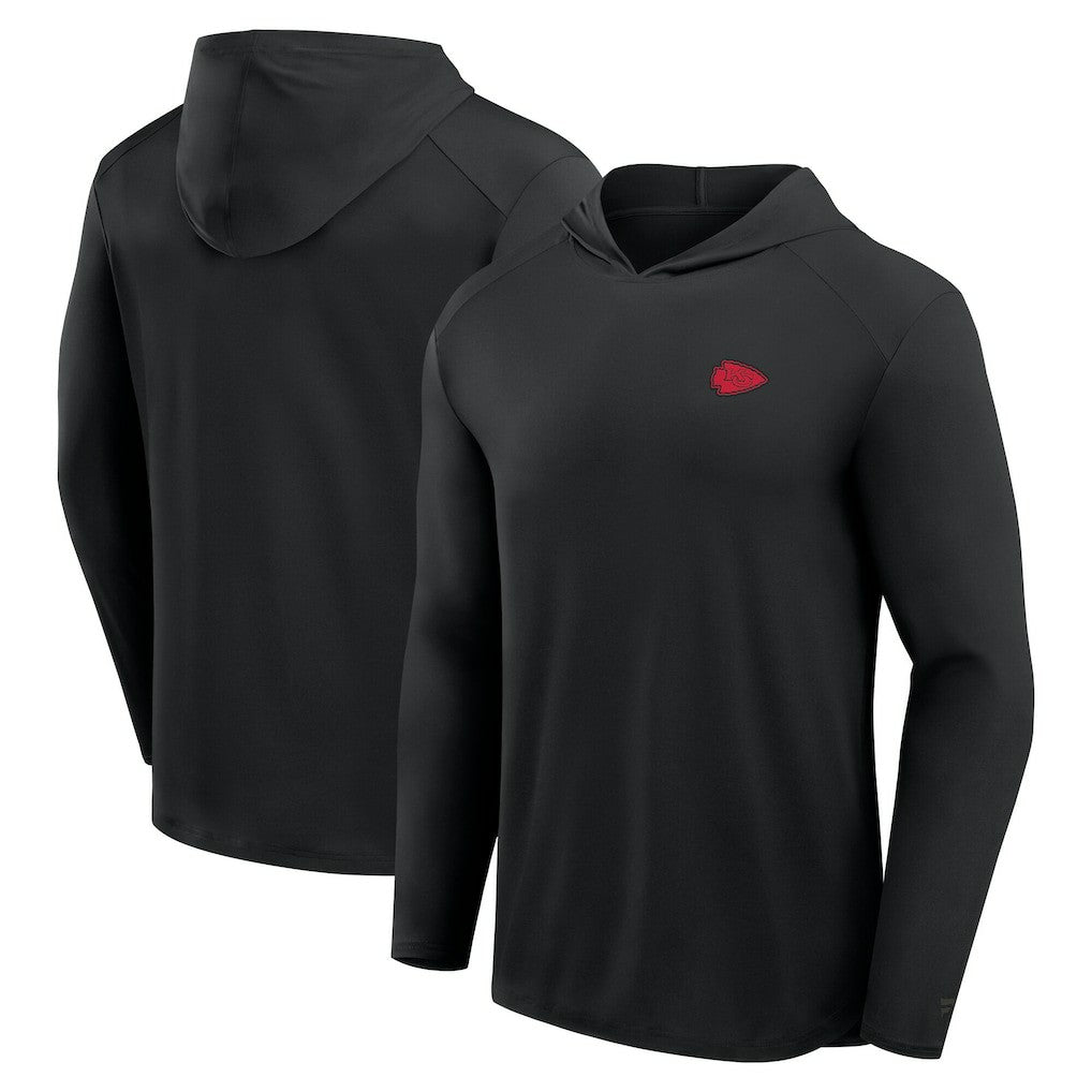 Kansas City Chiefs Front Office Power Mono Long Sleeve Hoodie T-Shirt - Black - Fanatics