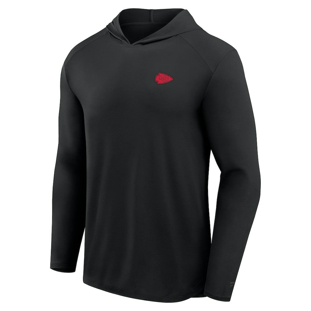 Kansas City Chiefs Front Office Power Mono Long Sleeve Hoodie T-Shirt - Black - Fanatics