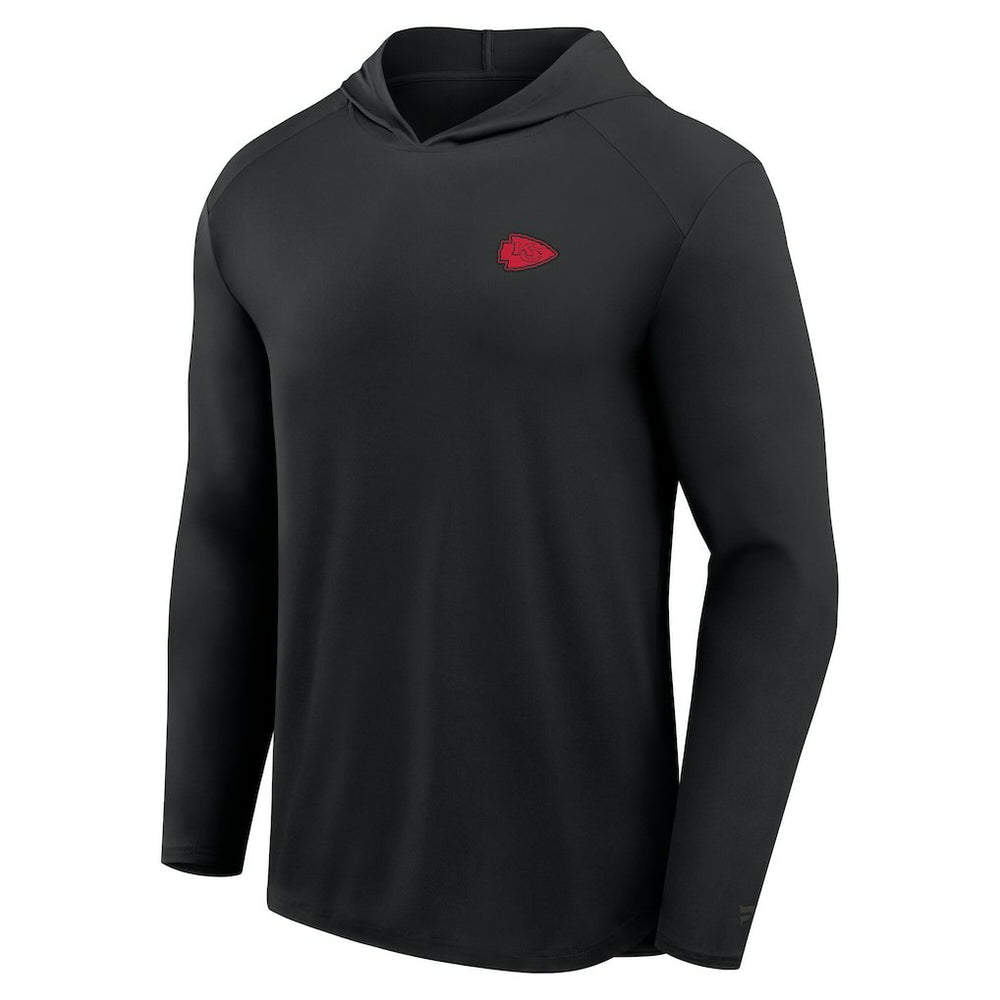 Kansas City Chiefs Front Office Power Mono Long Sleeve Hoodie T-Shirt - Black - Fanatics