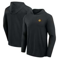 Pittsburgh Steelers Front Office Power Mono Long Sleeve Hoodie T-Shirt - Black - Fanatics