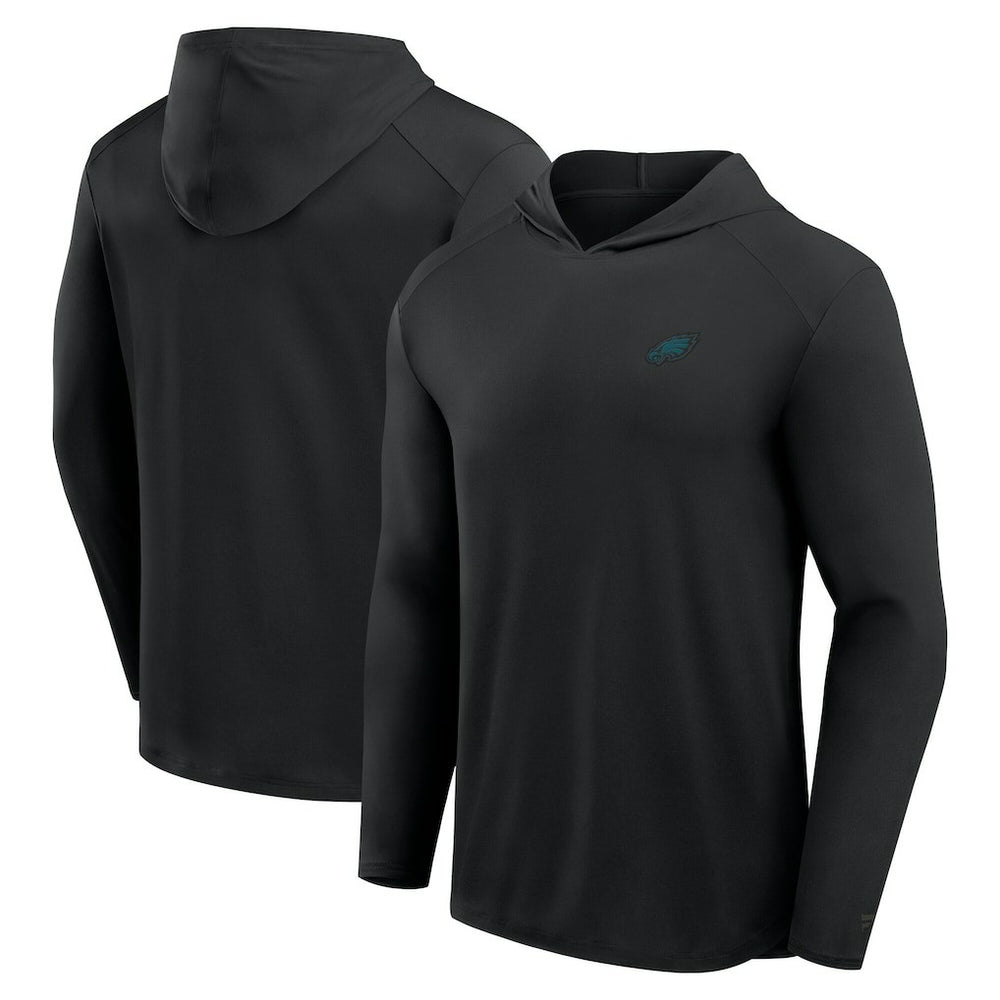 Philadelphia Eagles Front Office Power Mono Long Sleeve Hoodie T-Shirt - Black - Fanatics