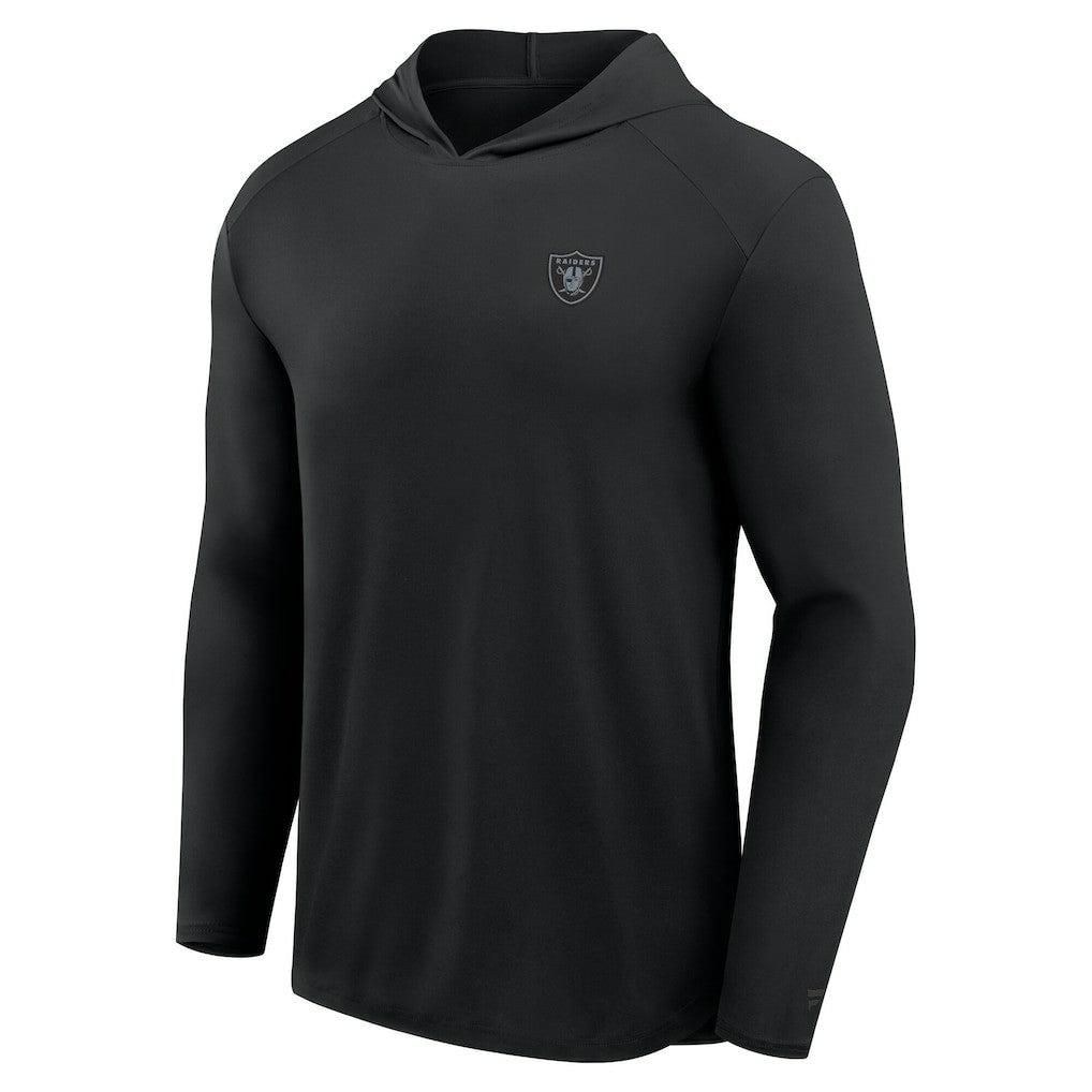 Las Vegas Raiders Front Office Power Mono Long Sleeve Hoodie T-Shirt - Black - Fanatics