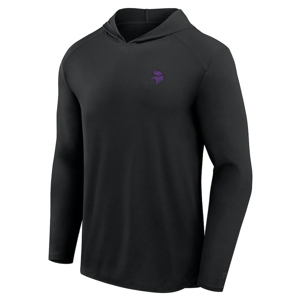 Minnesota Vikings Front Office Power Mono Long Sleeve Hoodie T-Shirt - Black - Fanatics