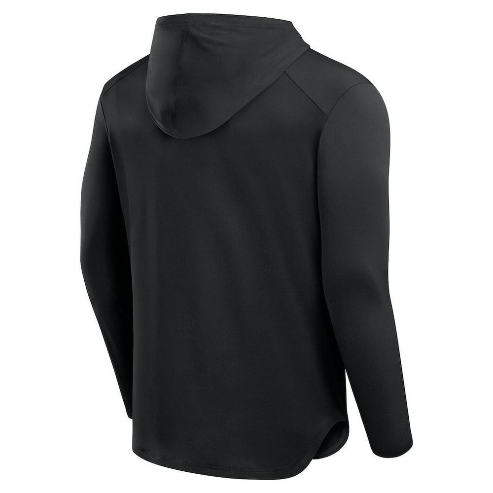 Miami Dolphins Front Office Power Mono Long Sleeve Hoodie T-Shirt - Black - Fanatics