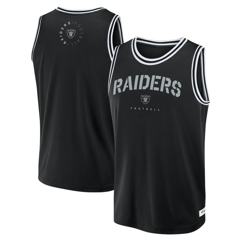 Las Vegas Raiders Elements Future Ground Jersey Tank Top - Black - Fanatics