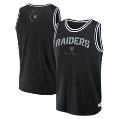 Las Vegas Raiders Elements Future Ground Jersey Tank Top - Black - Fanatics