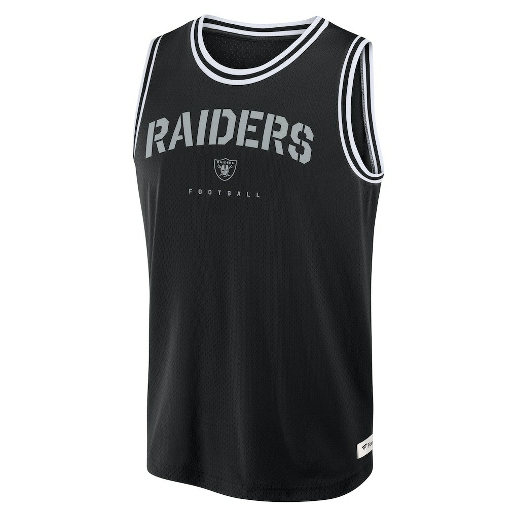 Las Vegas Raiders Elements Future Ground Jersey Tank Top - Black - Fanatics