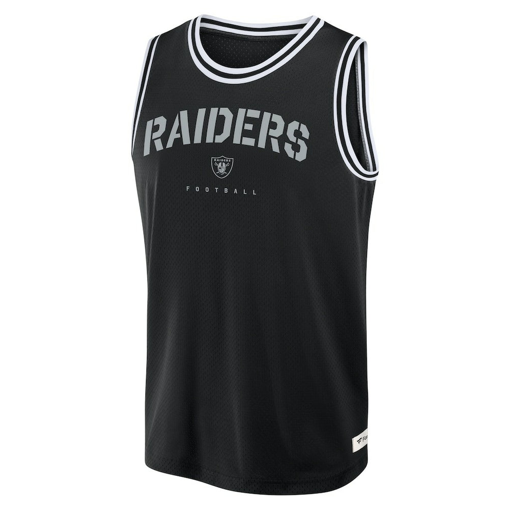 Las Vegas Raiders Elements Future Ground Jersey Tank Top - Black - Fanatics