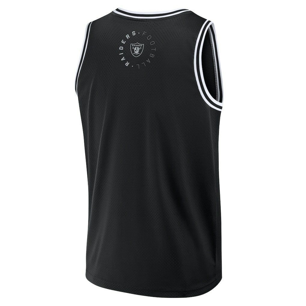 Las Vegas Raiders Elements Future Ground Jersey Tank Top - Black - Fanatics