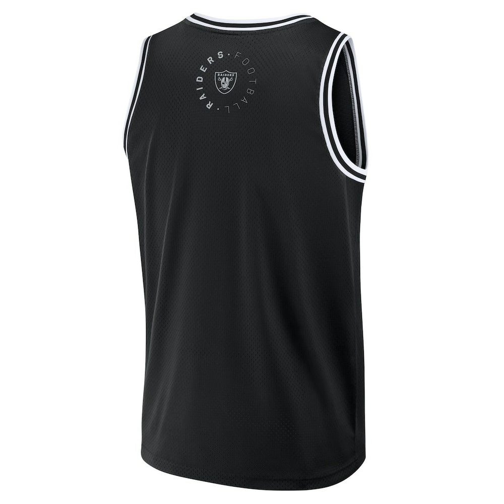 Las Vegas Raiders Elements Future Ground Jersey Tank Top - Black - Fanatics