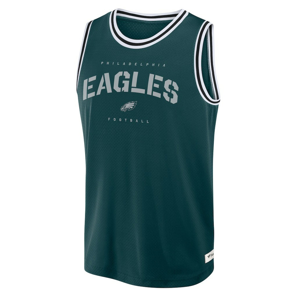 Philadelphia Eagles Elements Future Ground Jersey Tank Top - Midnight Green - Fanatics