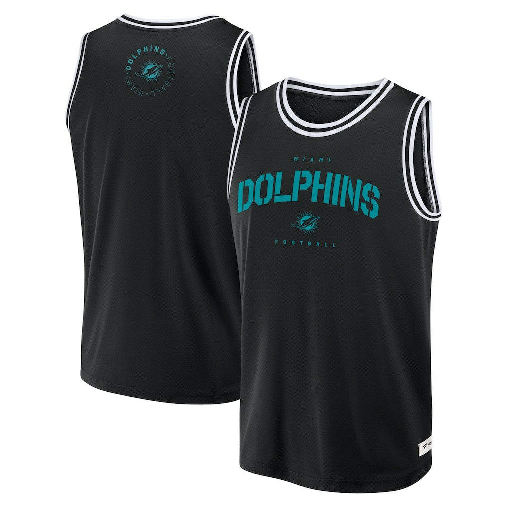 Miami Dolphins Elements Future Ground Jersey Tank Top - Black - Fanatics