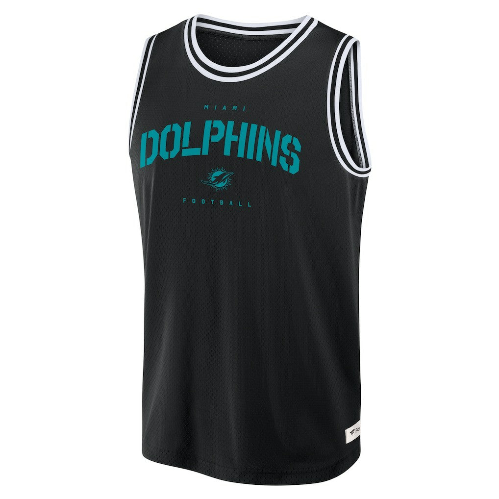 Miami Dolphins Elements Future Ground Jersey Tank Top - Black - Fanatics