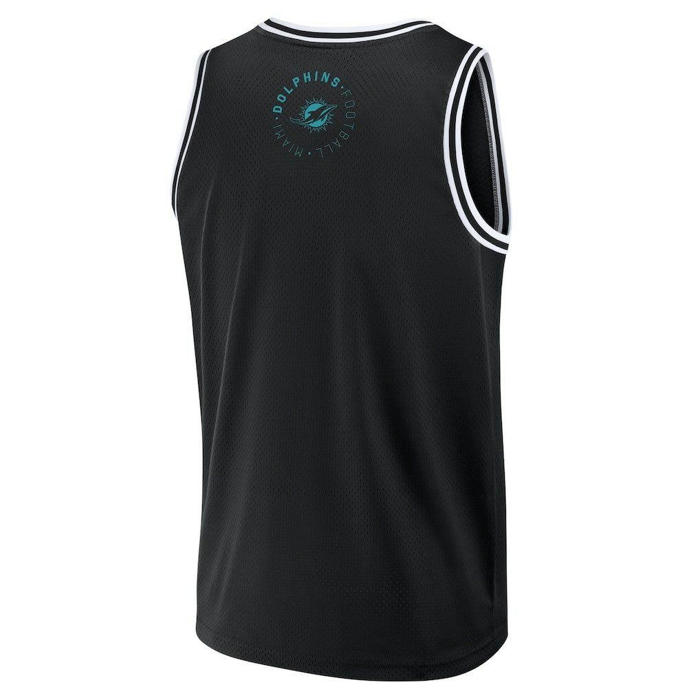 Miami Dolphins Elements Future Ground Jersey Tank Top - Black - Fanatics
