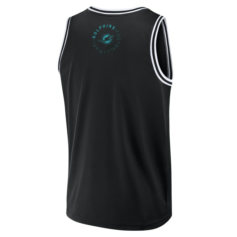 Miami Dolphins Elements Future Ground Jersey Tank Top - Black - Fanatics
