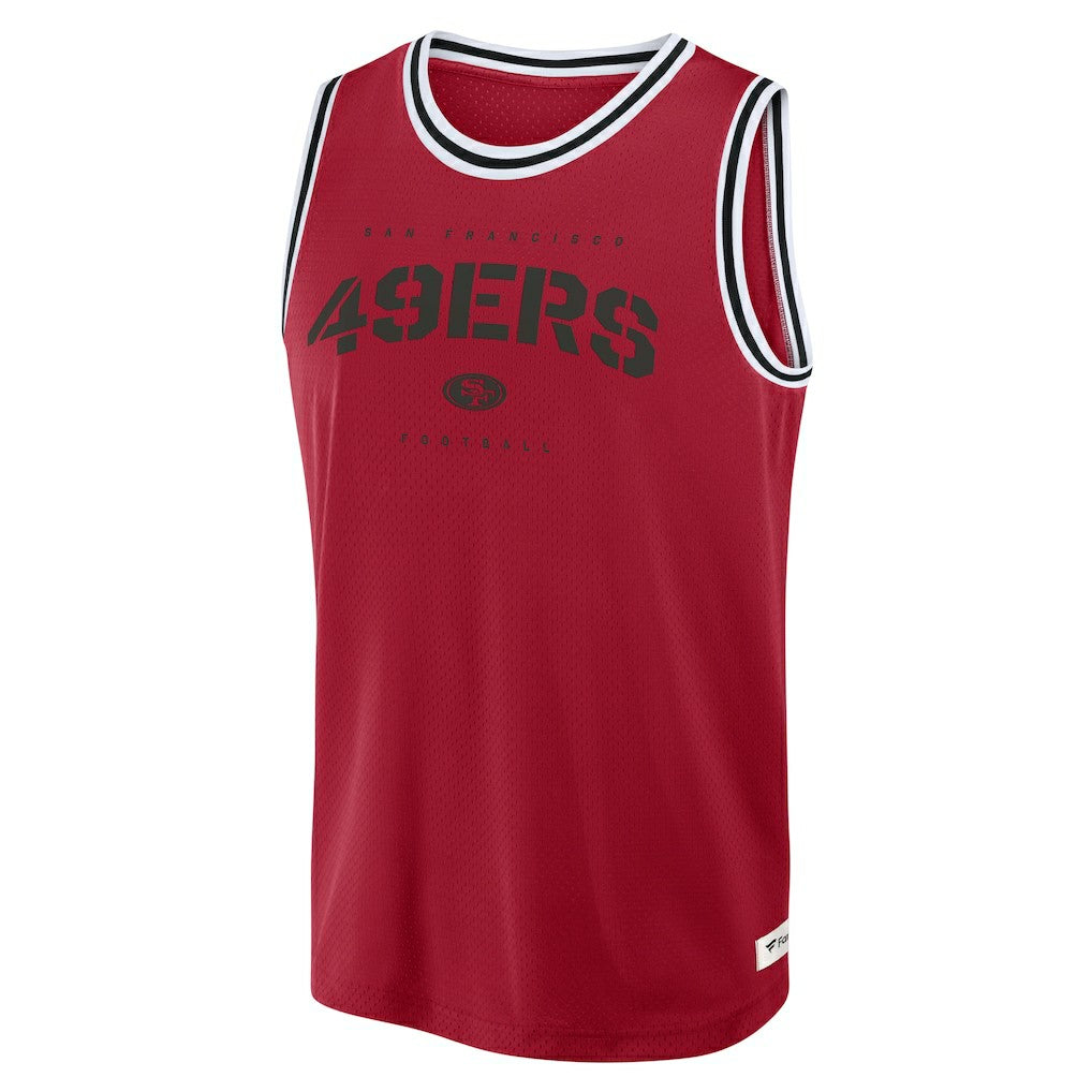 San Francisco 49ers Elements Future Ground Jersey Tank Top - Scarlet - Fanatics