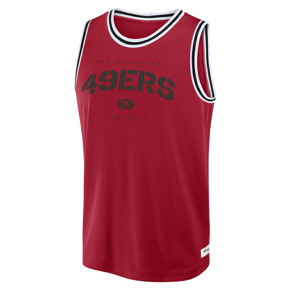 San Francisco 49ers Elements Future Ground Jersey Tank Top - Scarlet - Fanatics