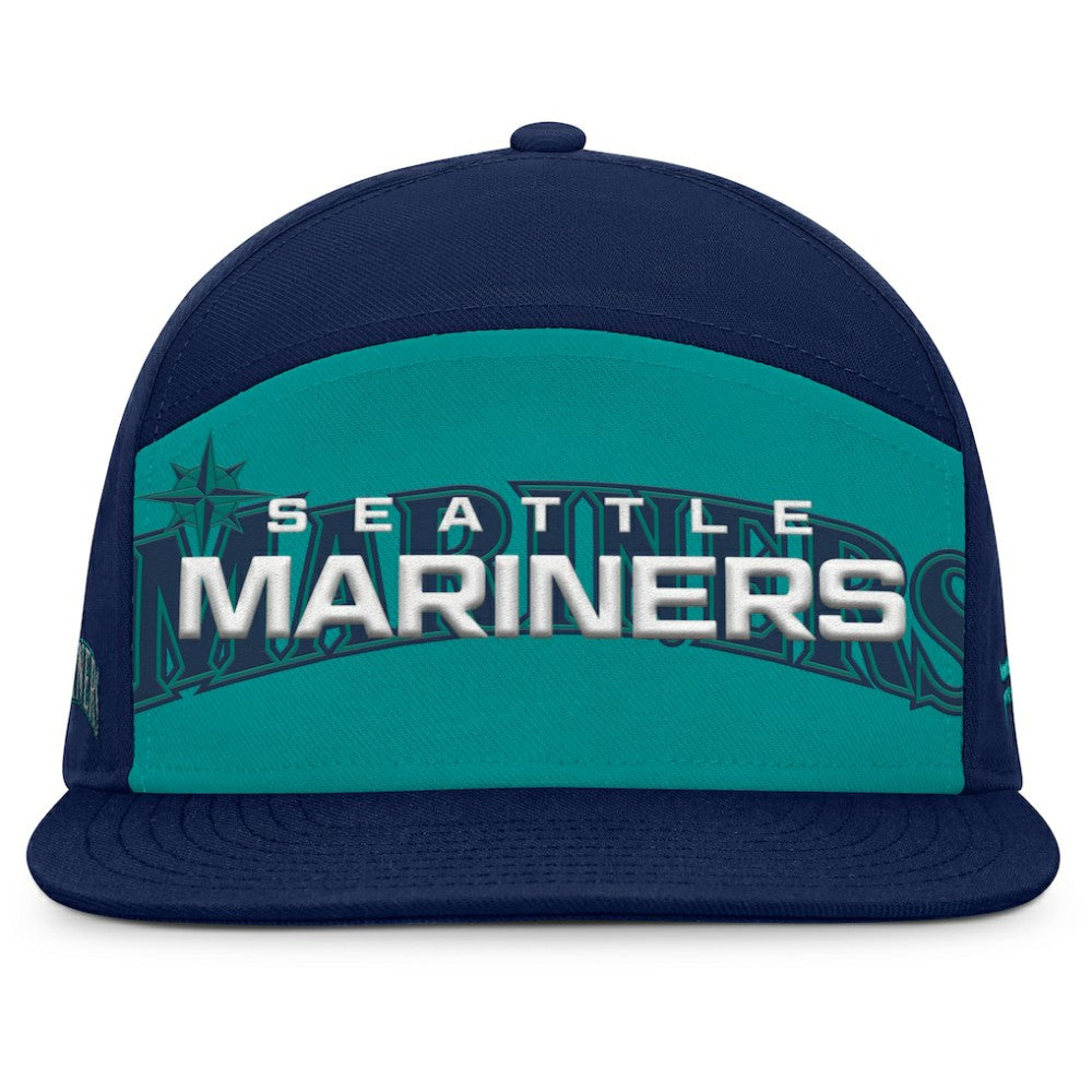 Seattle Mariners Fanatics Clubhouse Splitter Snapback Hat Sale