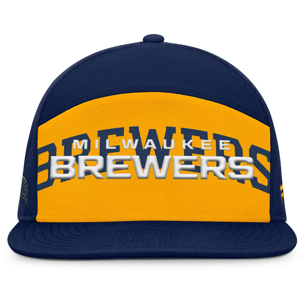 Milwaukee Brewers Fanatics Clubhouse Splitter Snapback Hat Sale