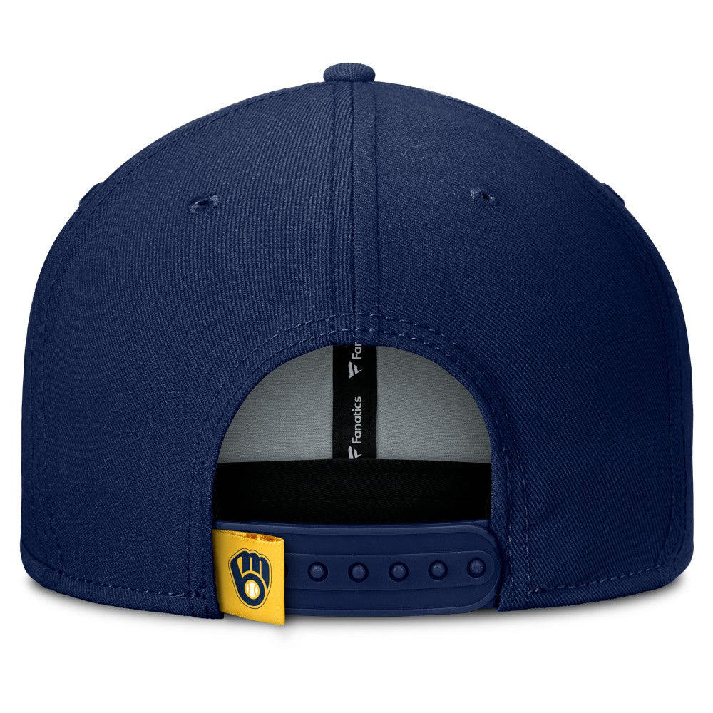 Milwaukee Brewers Fanatics Clubhouse Splitter Snapback Hat Sale