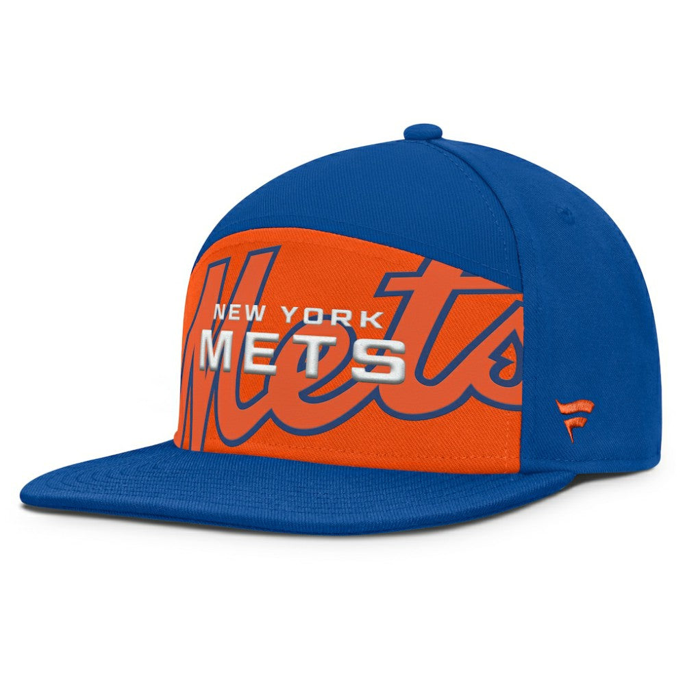 New York Mets Fanatics Clubhouse Splitter Snapback Hat Sale