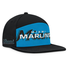 Miami Marlins Fanatics Clubhouse Splitter Snapback Hat Outlet
