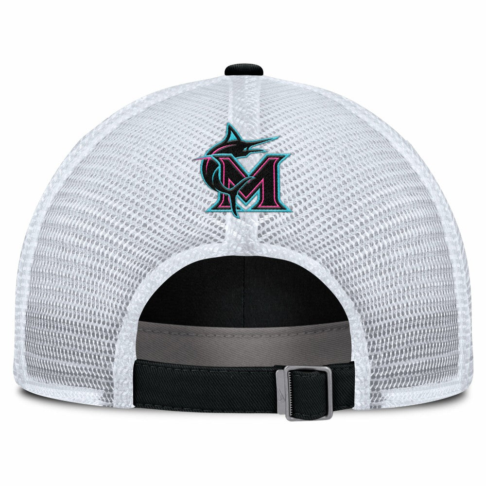 Miami Marlins Nike Unisex 2025 City Connect Trucker Adjustable Hat for sale