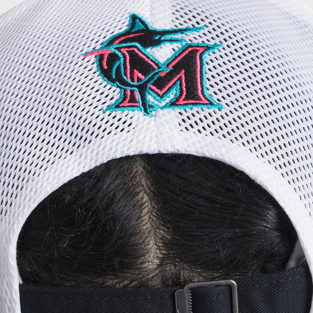 Miami Marlins Nike Unisex 2025 City Connect Trucker Adjustable Hat for sale