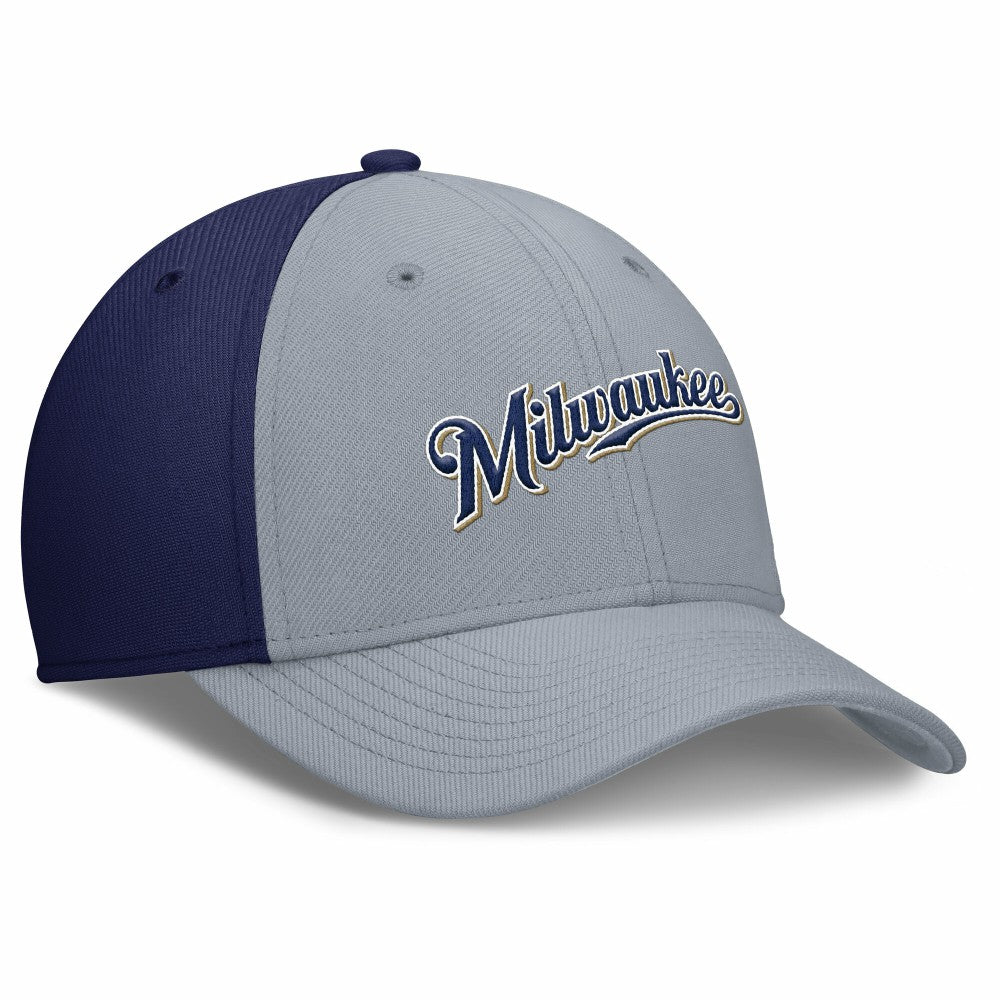 Milwaukee Brewers Nike Rise Swoosh Performance Flex Hat Sale