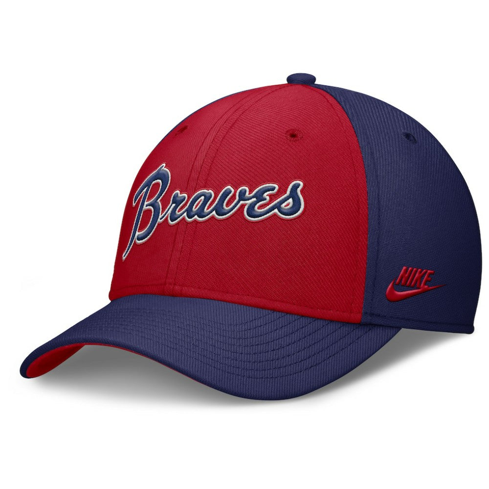 Atlanta Braves Nike Rise Swoosh Performance Flex Hat for sale