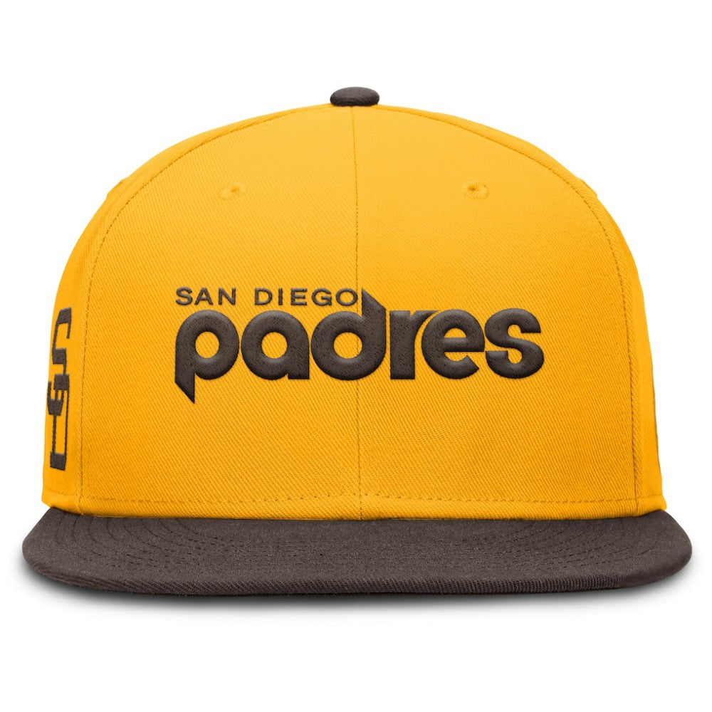 San Diego Padres Nike Cooperstown Two-Tone Dri-FIT Round Bill True Fitted Hat Outlet