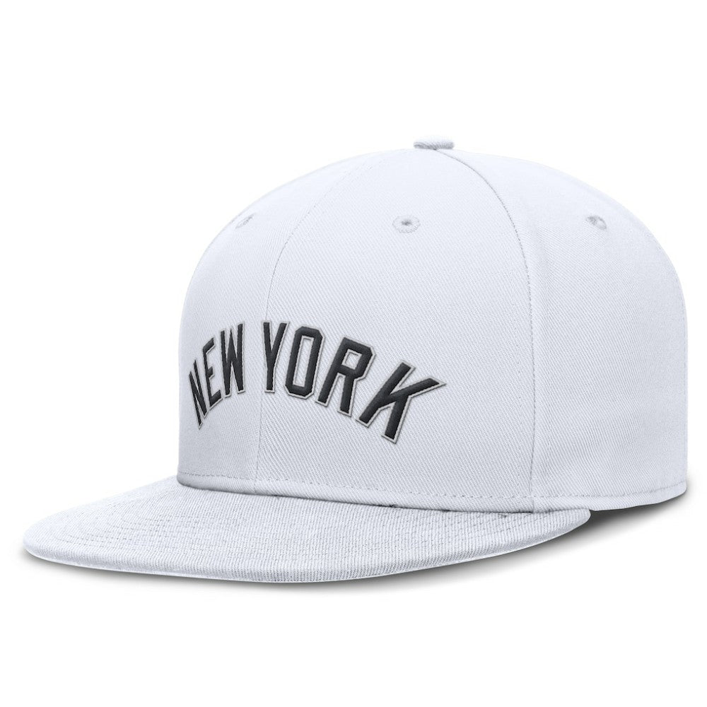 New York Yankees Nike Wordmark Dri-FIT Round Bill True Fitted Hat Sale