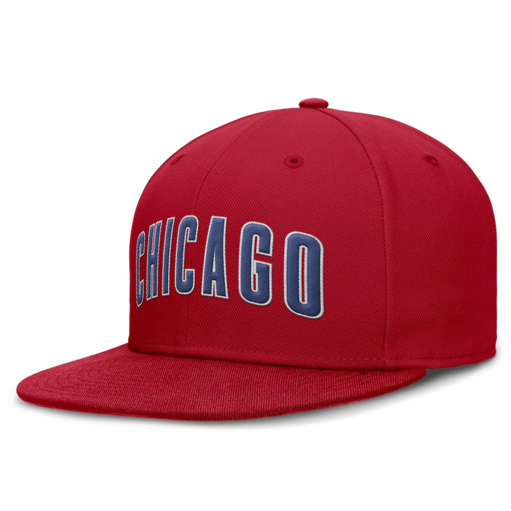 Chicago Cubs Nike Wordmark Dri-FIT Round Bill True Fitted Hat Outlet