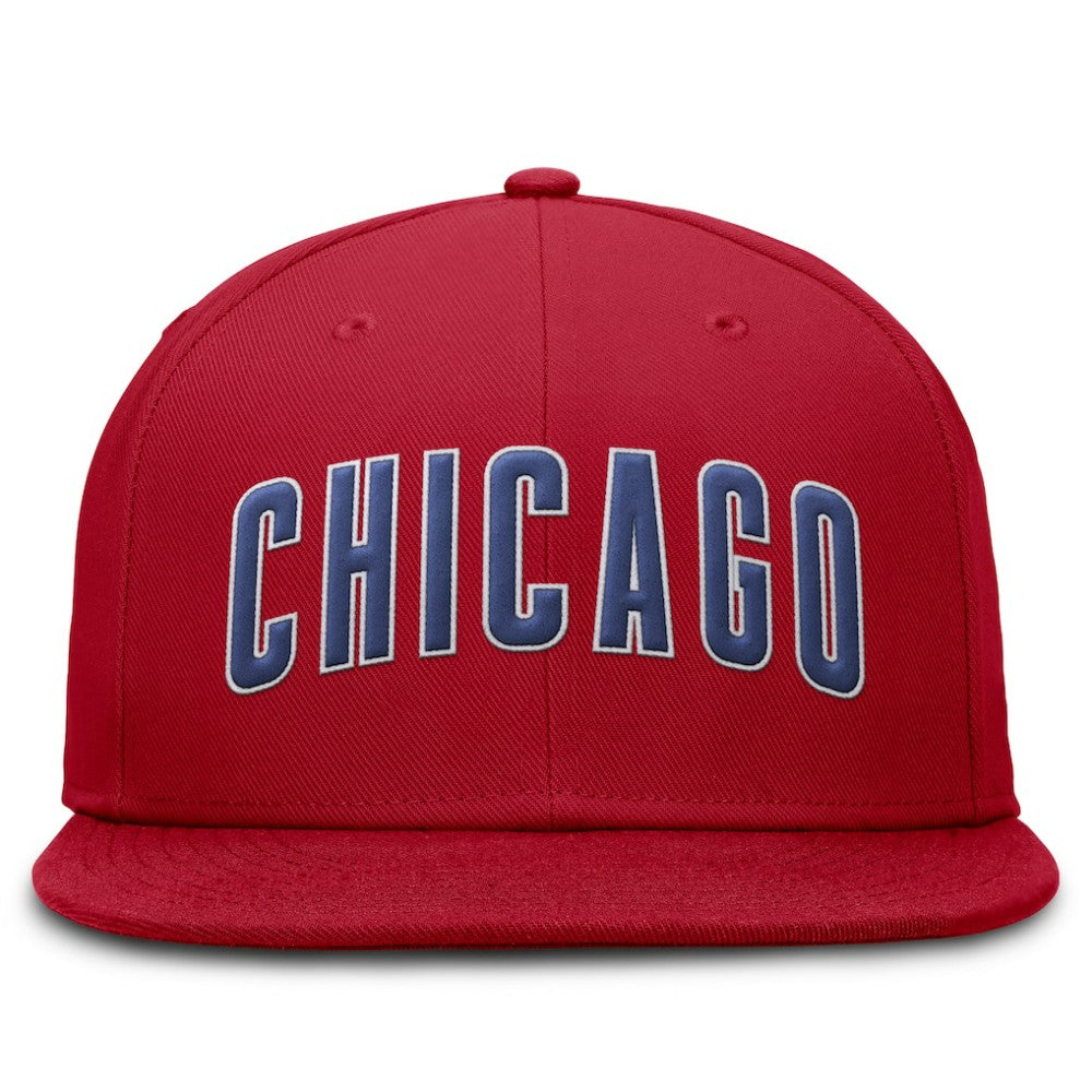 Chicago Cubs Nike Wordmark Dri-FIT Round Bill True Fitted Hat Outlet