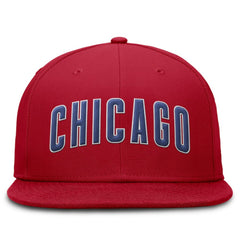 Chicago Cubs Nike Wordmark Dri-FIT Round Bill True Fitted Hat Outlet