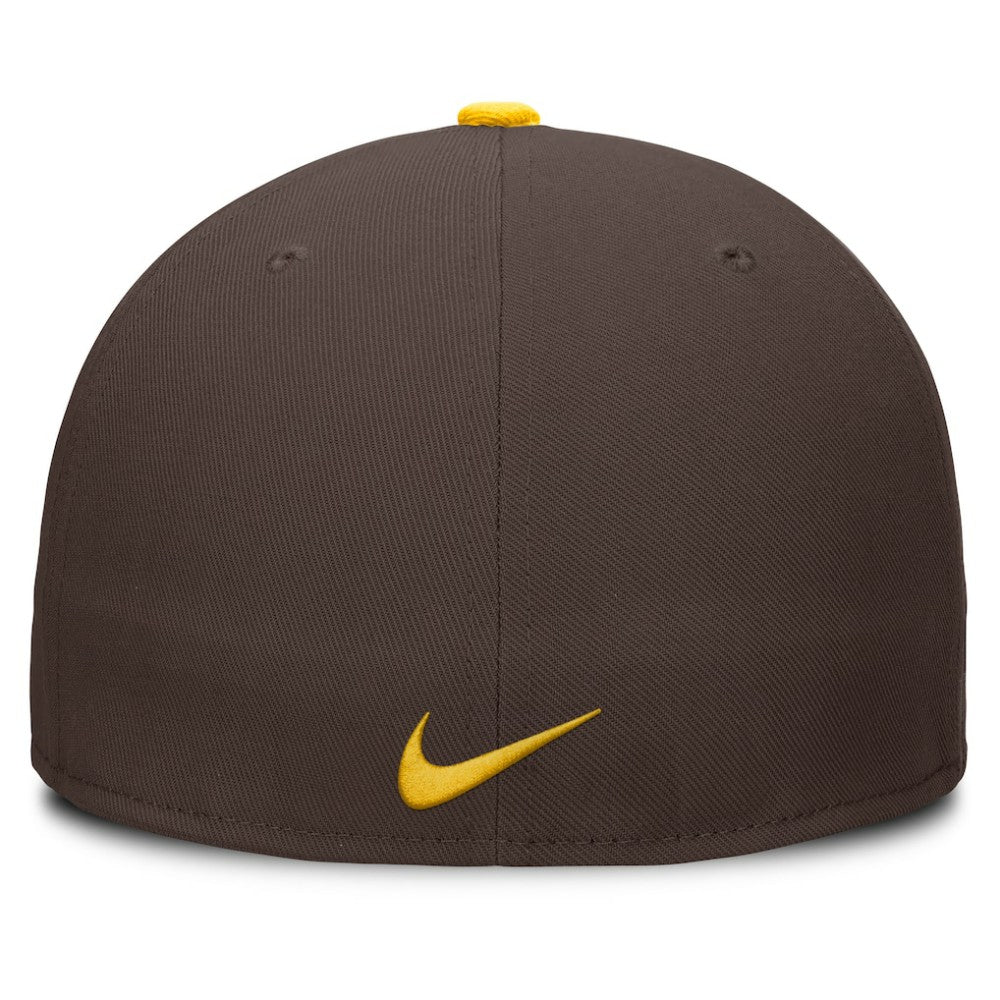 San Diego Padres Nike Primetime Dri-FIT Round Bill True Fitted Hat Outlet