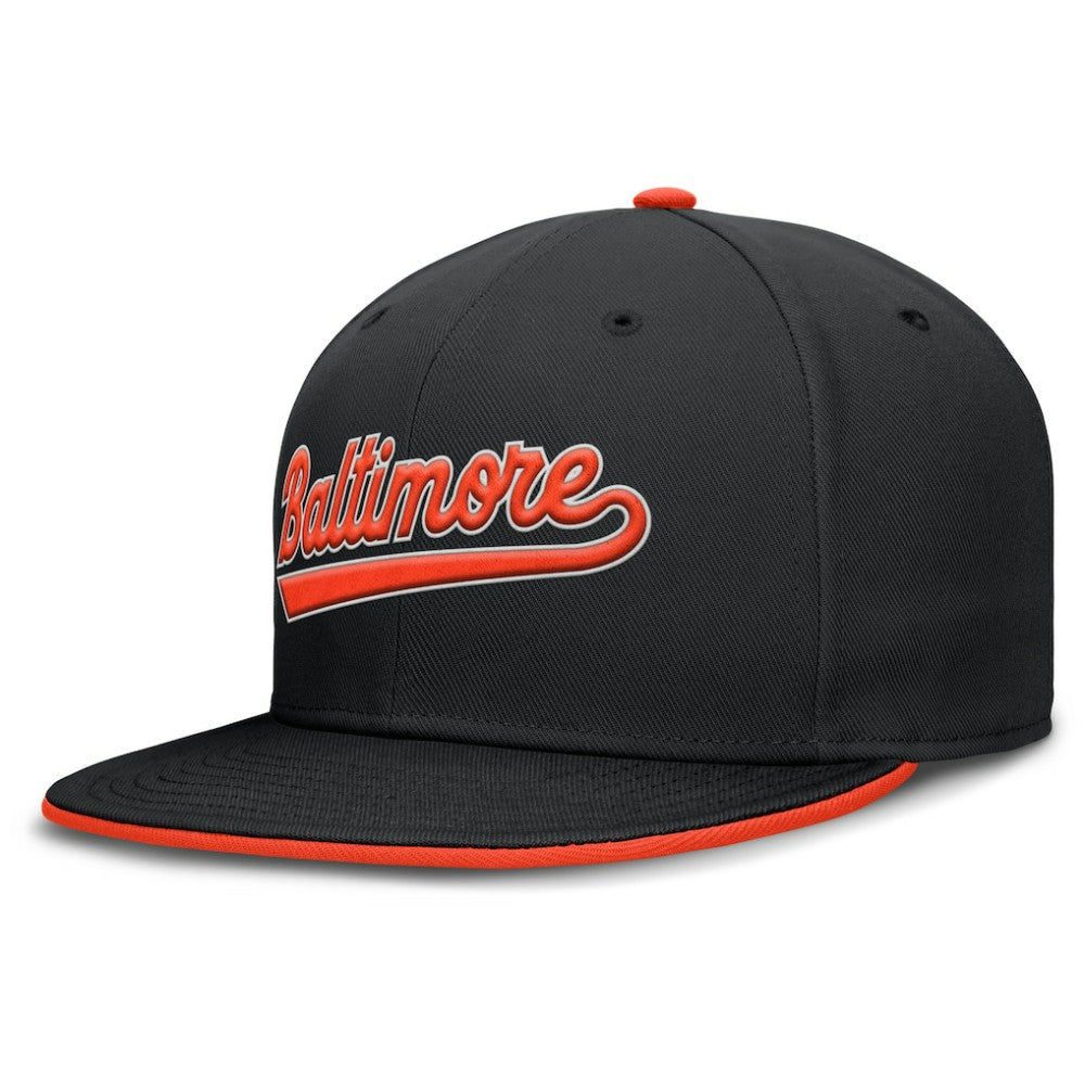 Baltimore Orioles Nike Primetime Dri-FIT Round Bill True Fitted Hat Outlet