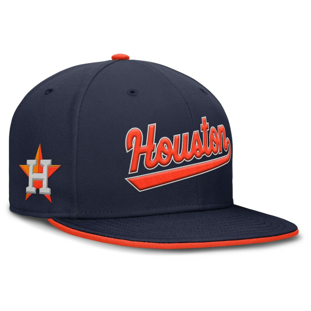 Houston Astros Nike Primetime Dri-FIT Round Bill True Fitted Hat Discount