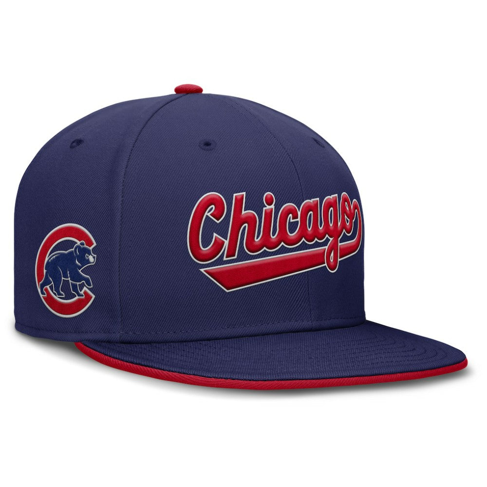 Chicago Cubs Nike Primetime Dri-FIT Round Bill True Fitted Hat Discount