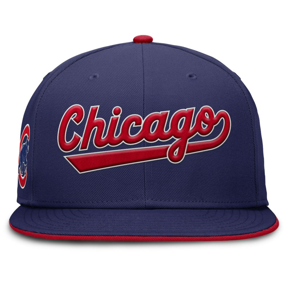 Chicago Cubs Nike Primetime Dri-FIT Round Bill True Fitted Hat Discount