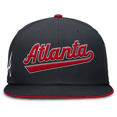 Atlanta Braves Nike Primetime Dri-FIT Round Bill True Fitted Hat for sale