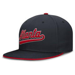 Atlanta Braves Nike Primetime Dri-FIT Round Bill True Fitted Hat for sale