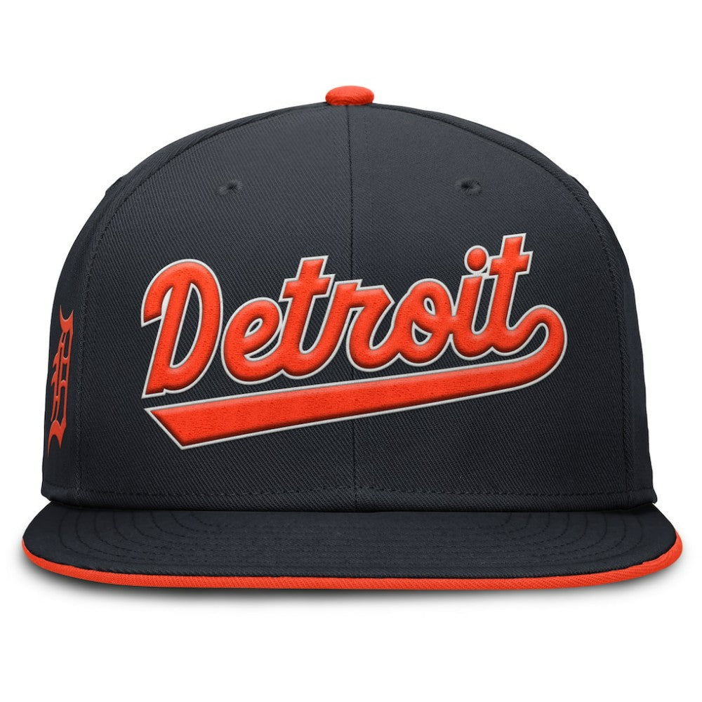Detroit Tigers Nike Primetime Dri-FIT Round Bill True Fitted Hat Outlet