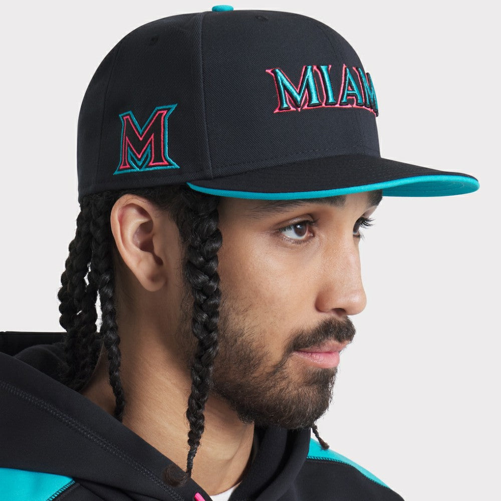 Miami Marlins Nike 2025 City Connect Performance Fitted Hat for sale
