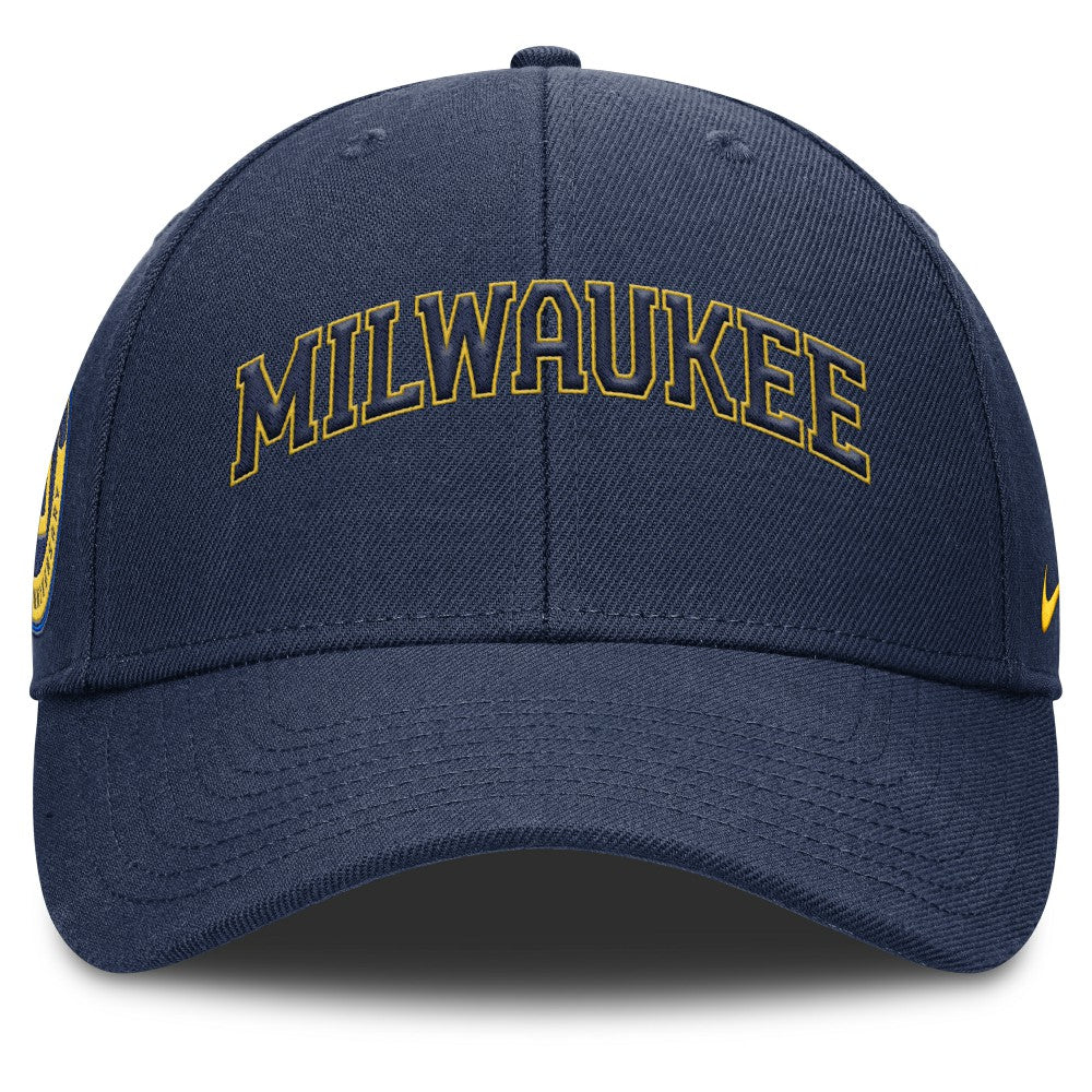 Milwaukee Brewers Nike Rise Gaberdine Adjustable Hat Discount