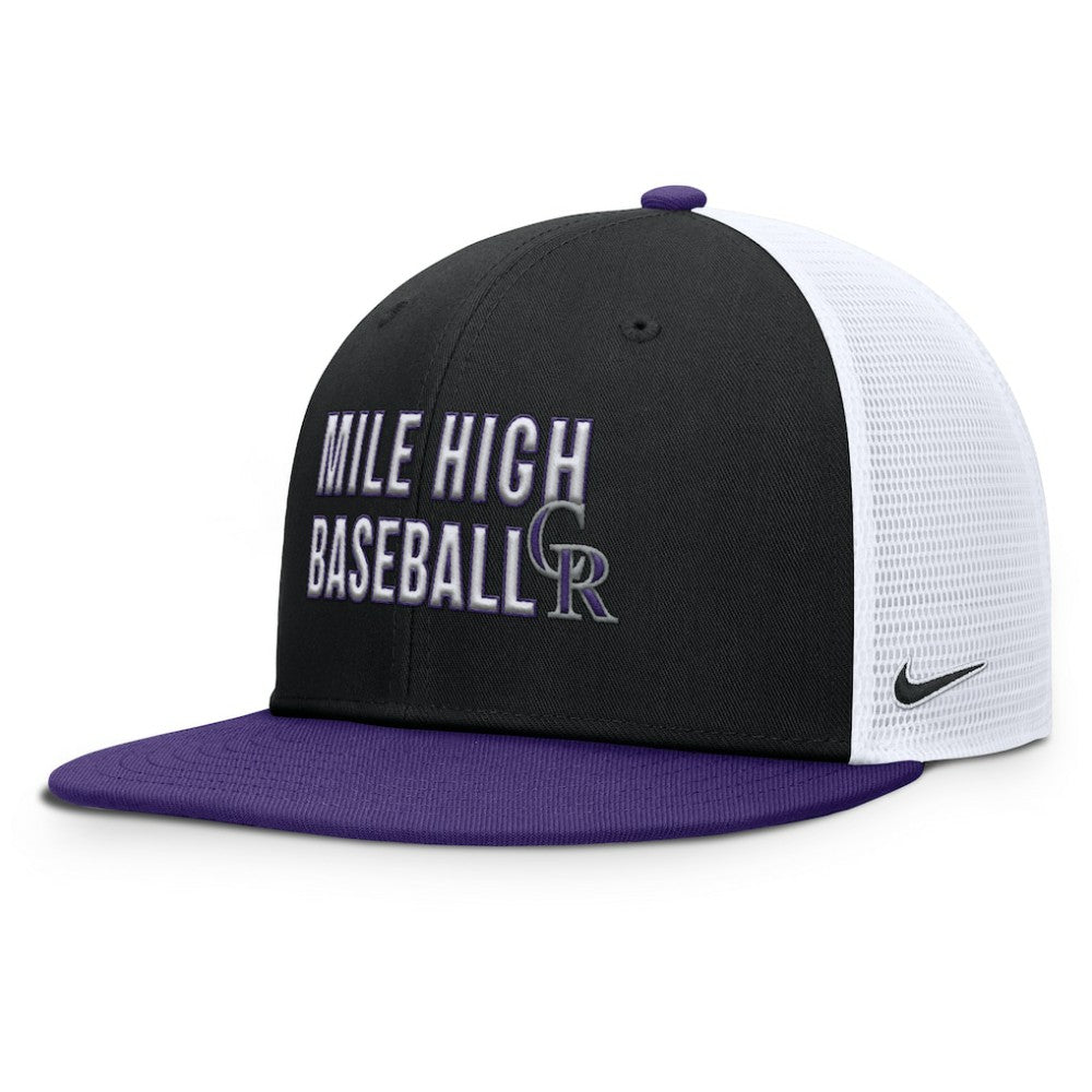 Colorado Rockies Nike Pro Trucker Snapback Hat Sale