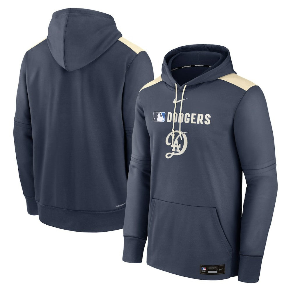 Los Angeles Dodgers Nike Authentic Collection City Connect Therma Pullover Hoodie Online